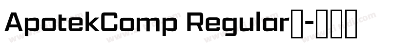 ApotekComp Regular◆字体转换